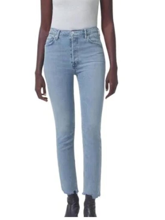 Agolde Denim - AGOLDE Women's Nico High Rise Slim Fit Straight Leg Jeans